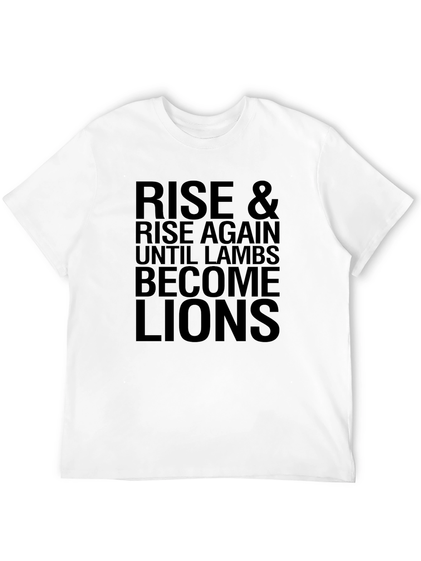 Rise Until Lions Graphic T-Shirt - Black