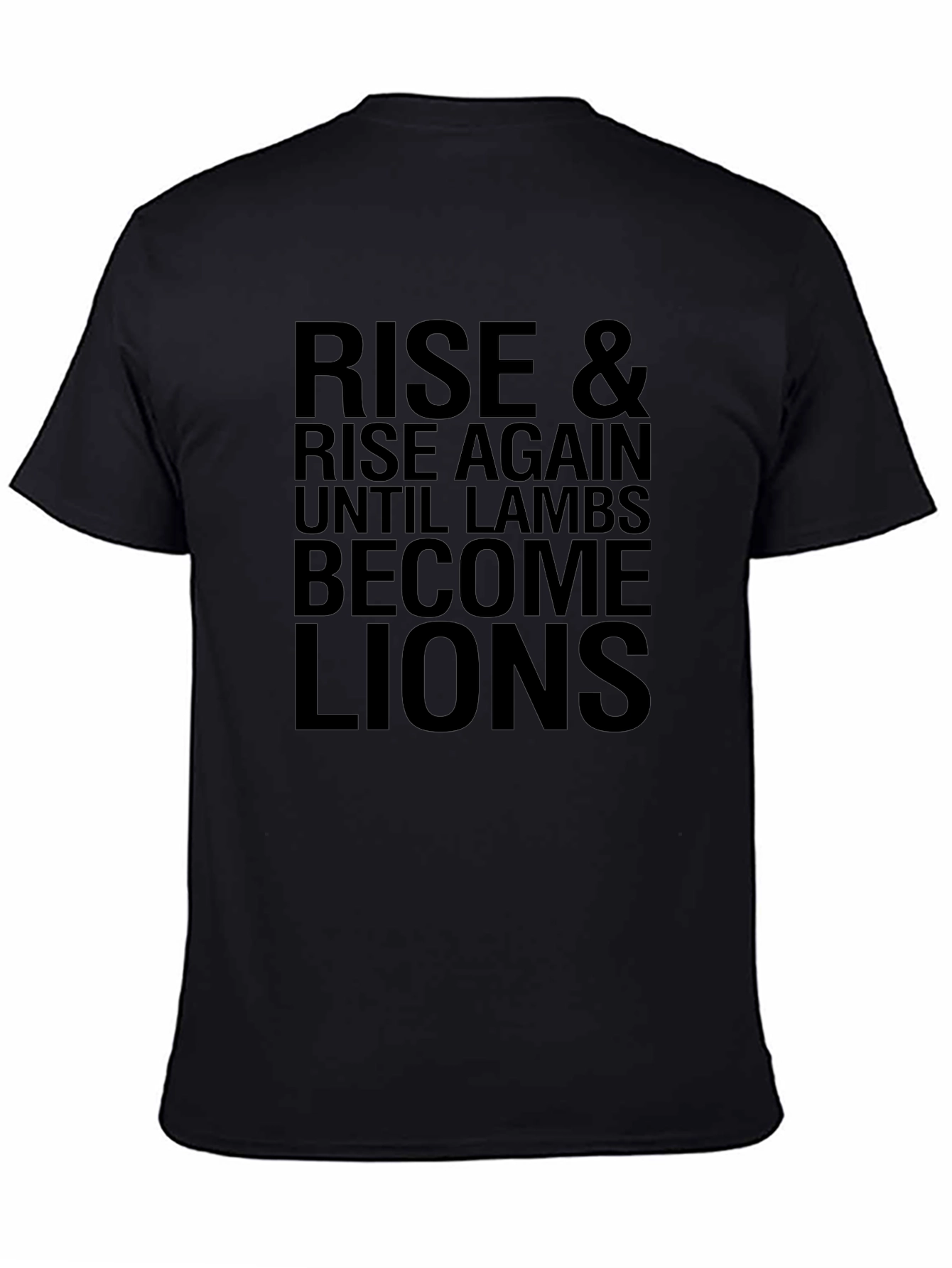 Rise Until Lions Graphic T-Shirt - Black