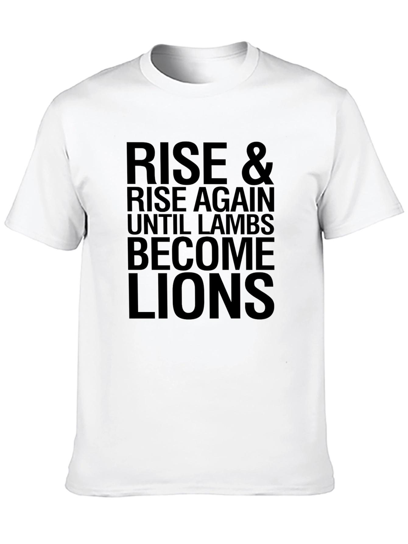 Rise Until Lions Graphic T-Shirt - Black
