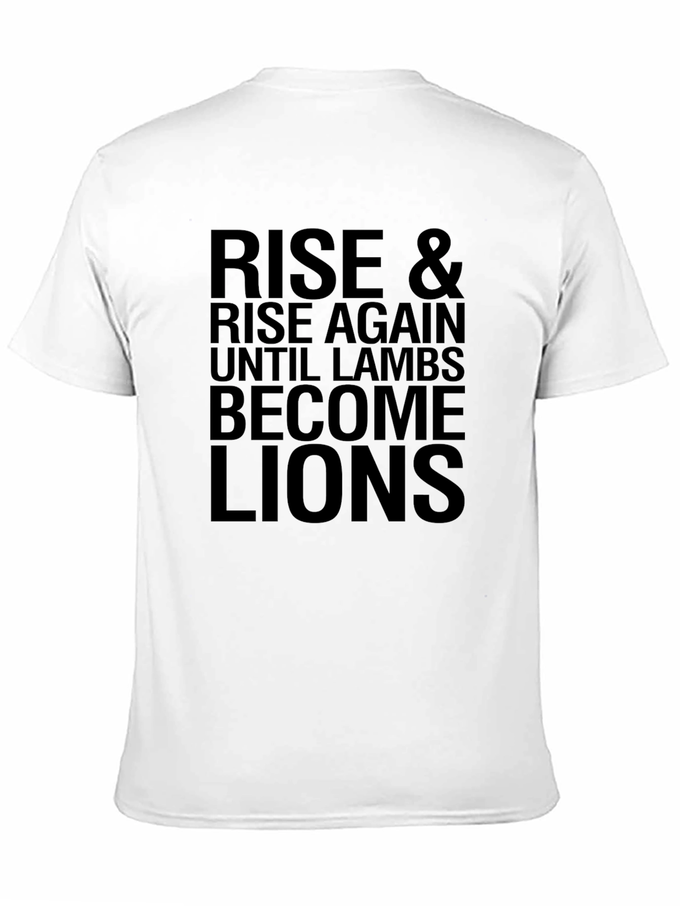Rise Until Lions Graphic T-Shirt - Black