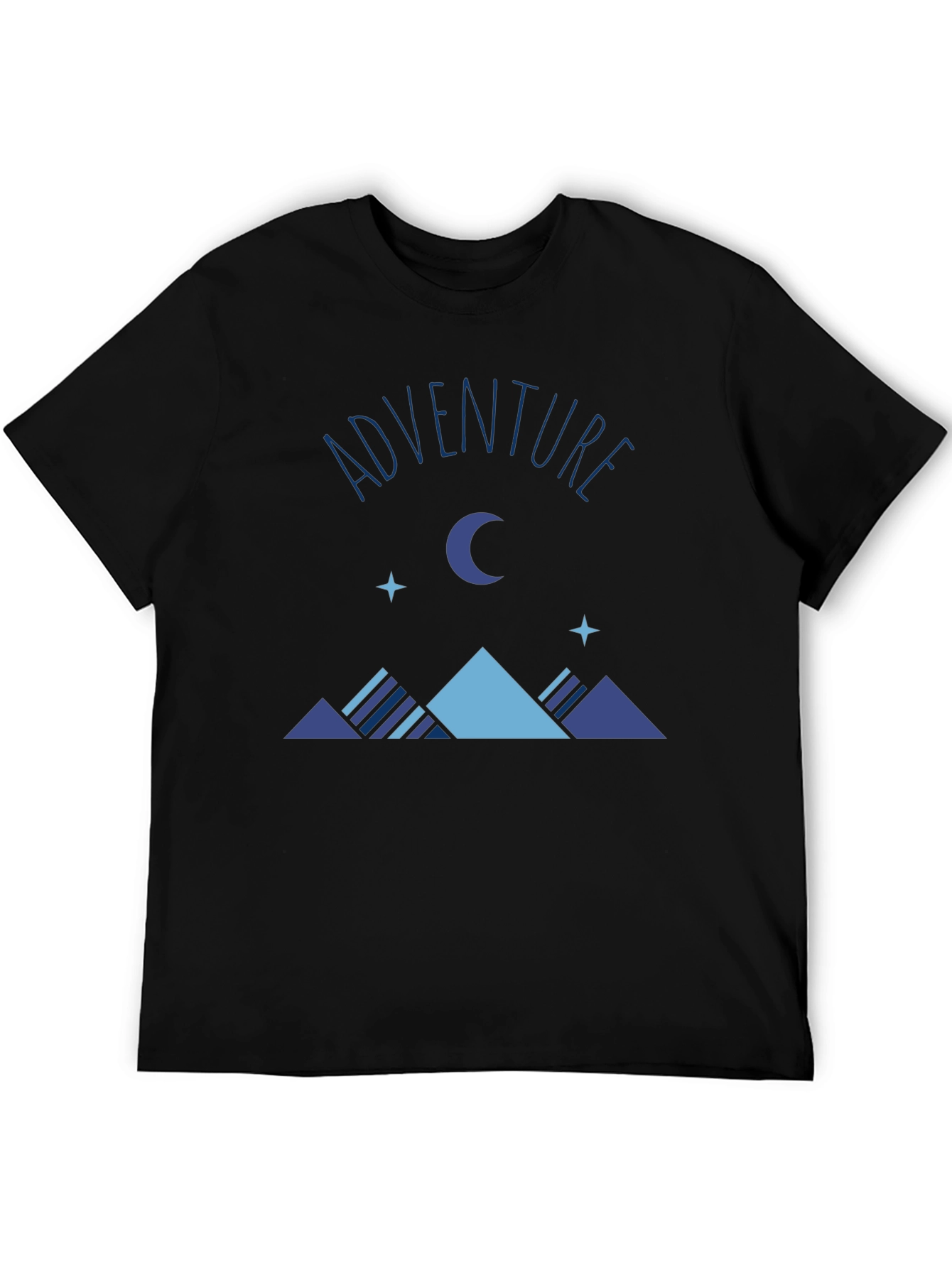 Adventure Graphic Print Tee - Mens Black T-Shirt