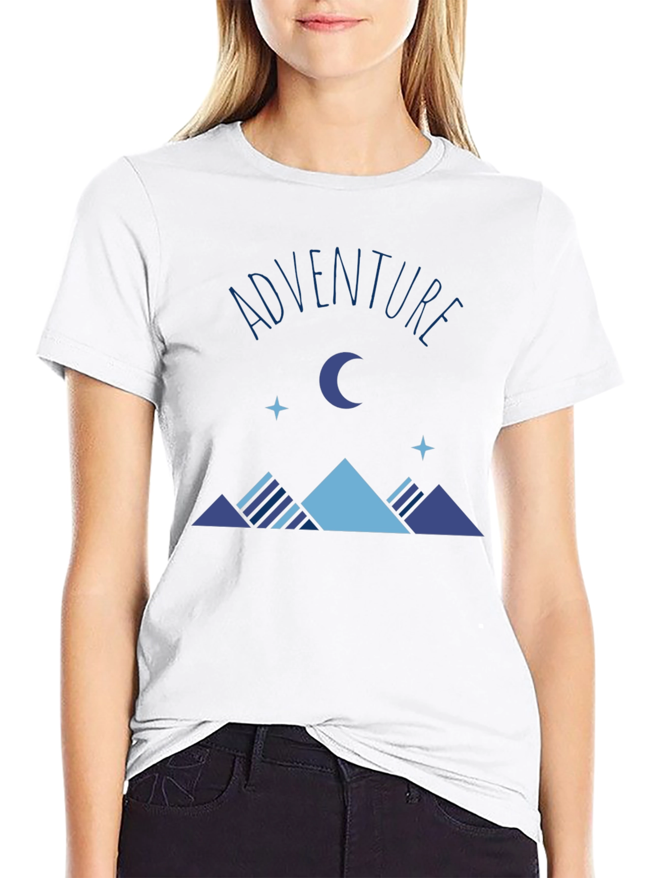 Adventure Graphic Print Tee - Mens Black T-Shirt