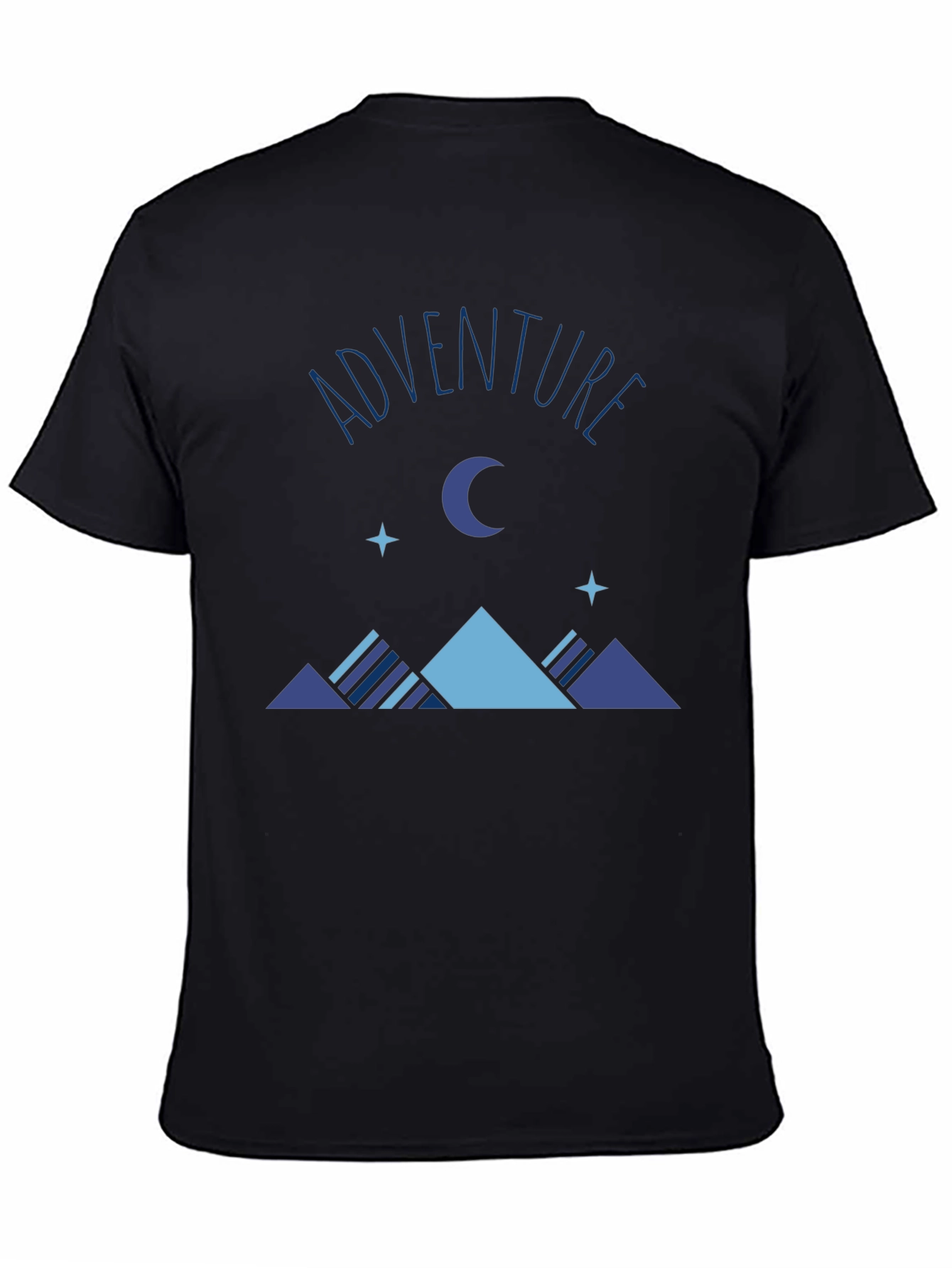 Adventure Graphic Print Tee - Mens Black T-Shirt