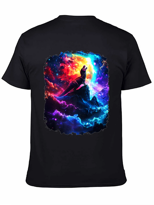 Dinosaur Galaxy T-Shirt - Black Graphic Tee