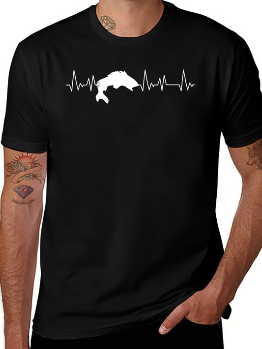 Fishing Heartbeat T-Shirt - Anglers Passion