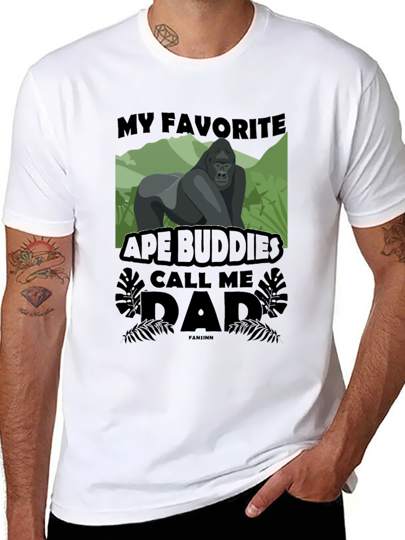 My Favorite Ape Buddies Call Me Dad T-Shirt