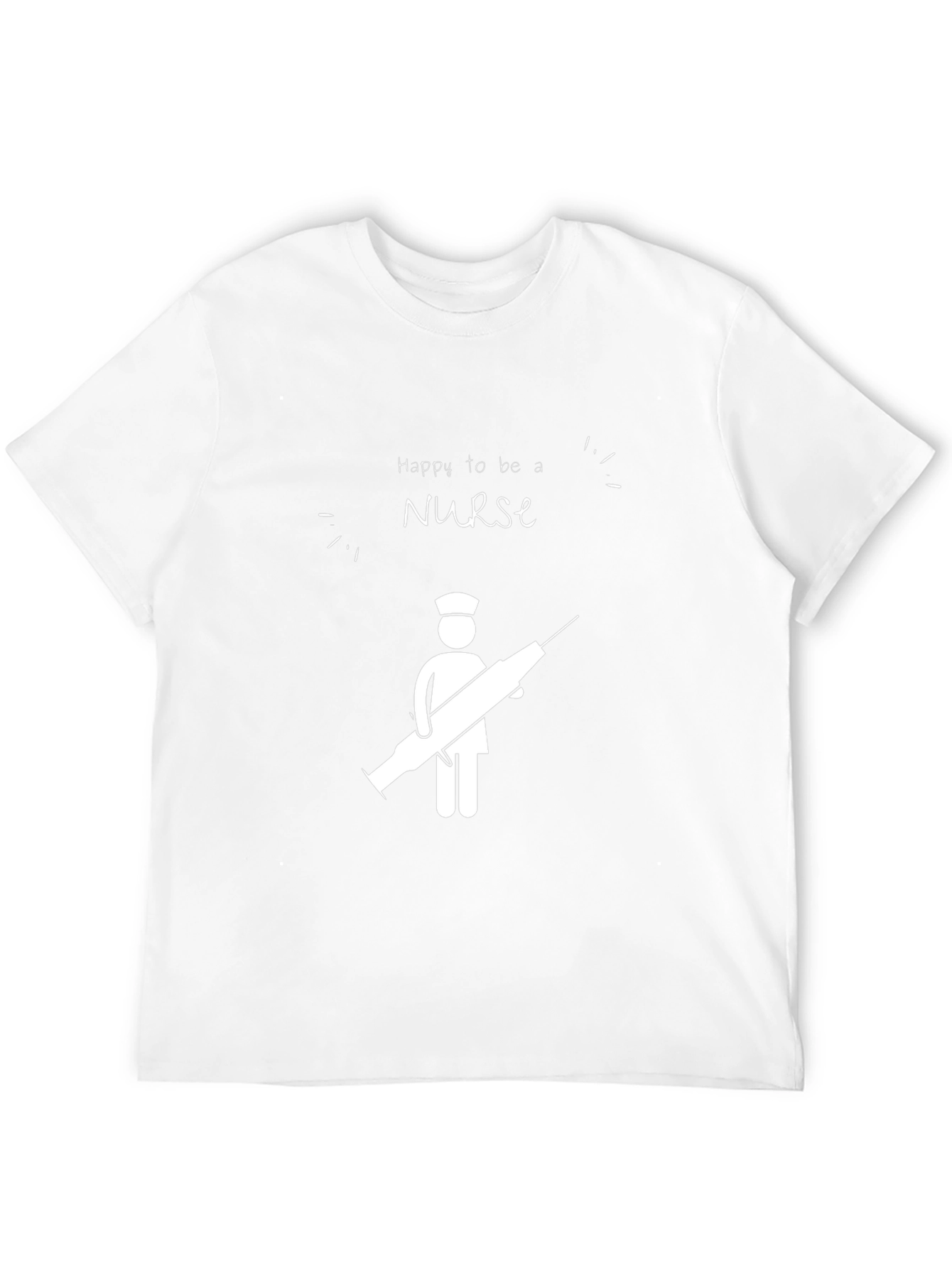 Happy to Be a Nurse Graphic T-Shirt