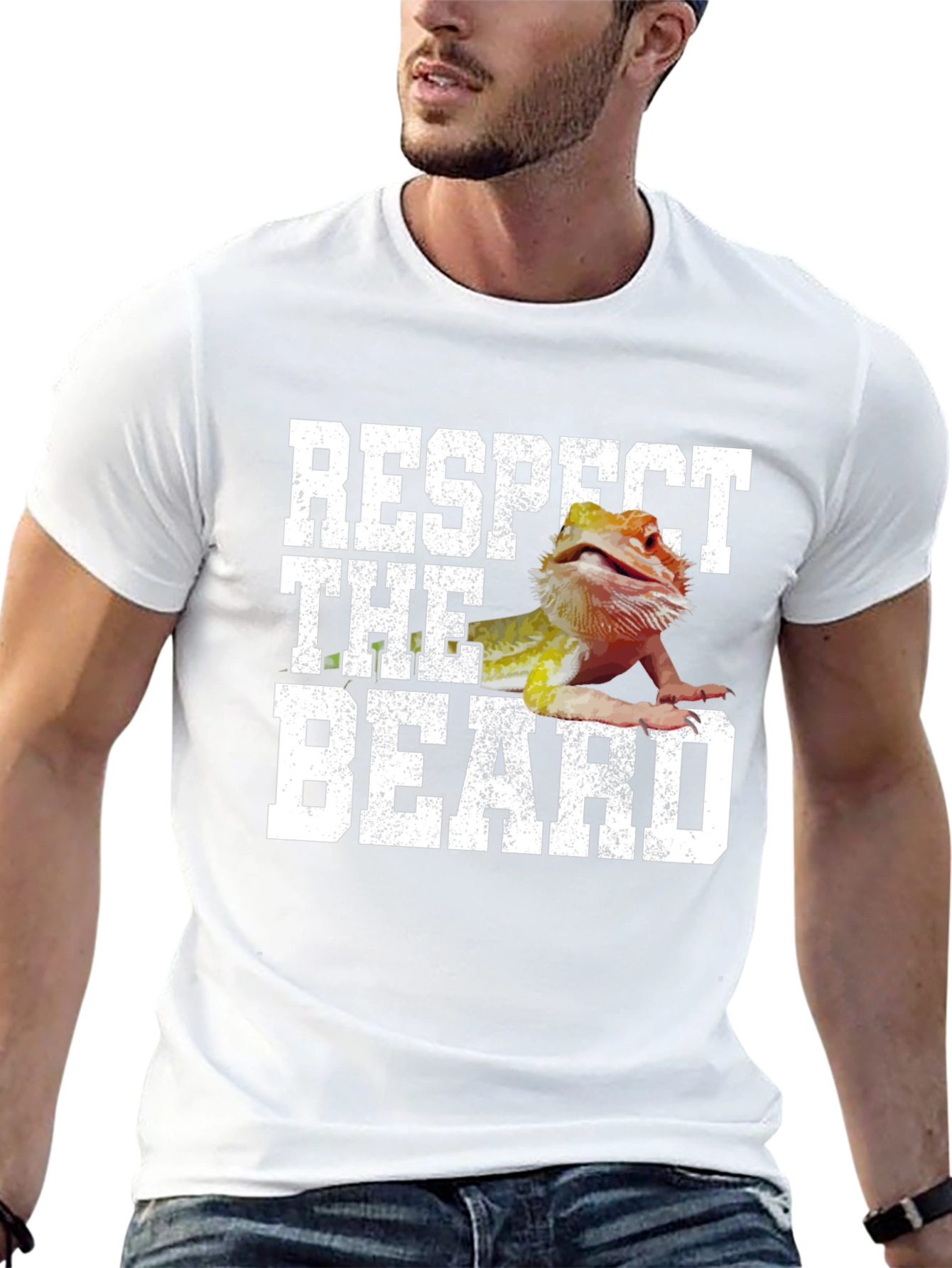 Respect The Beard T-Shirt Bearded Dragon Tee