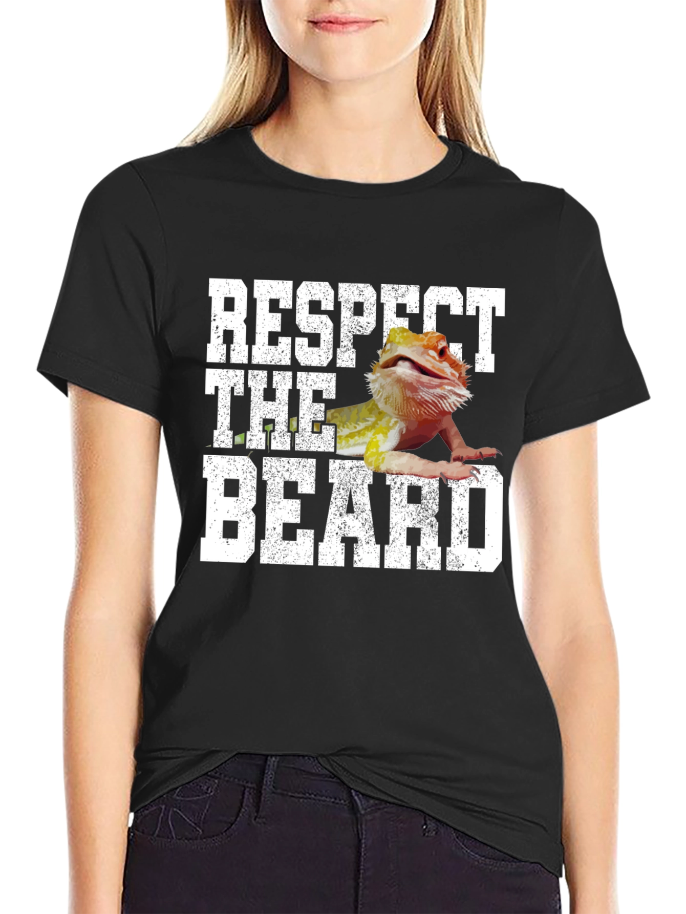 Respect The Beard T-Shirt Bearded Dragon Tee