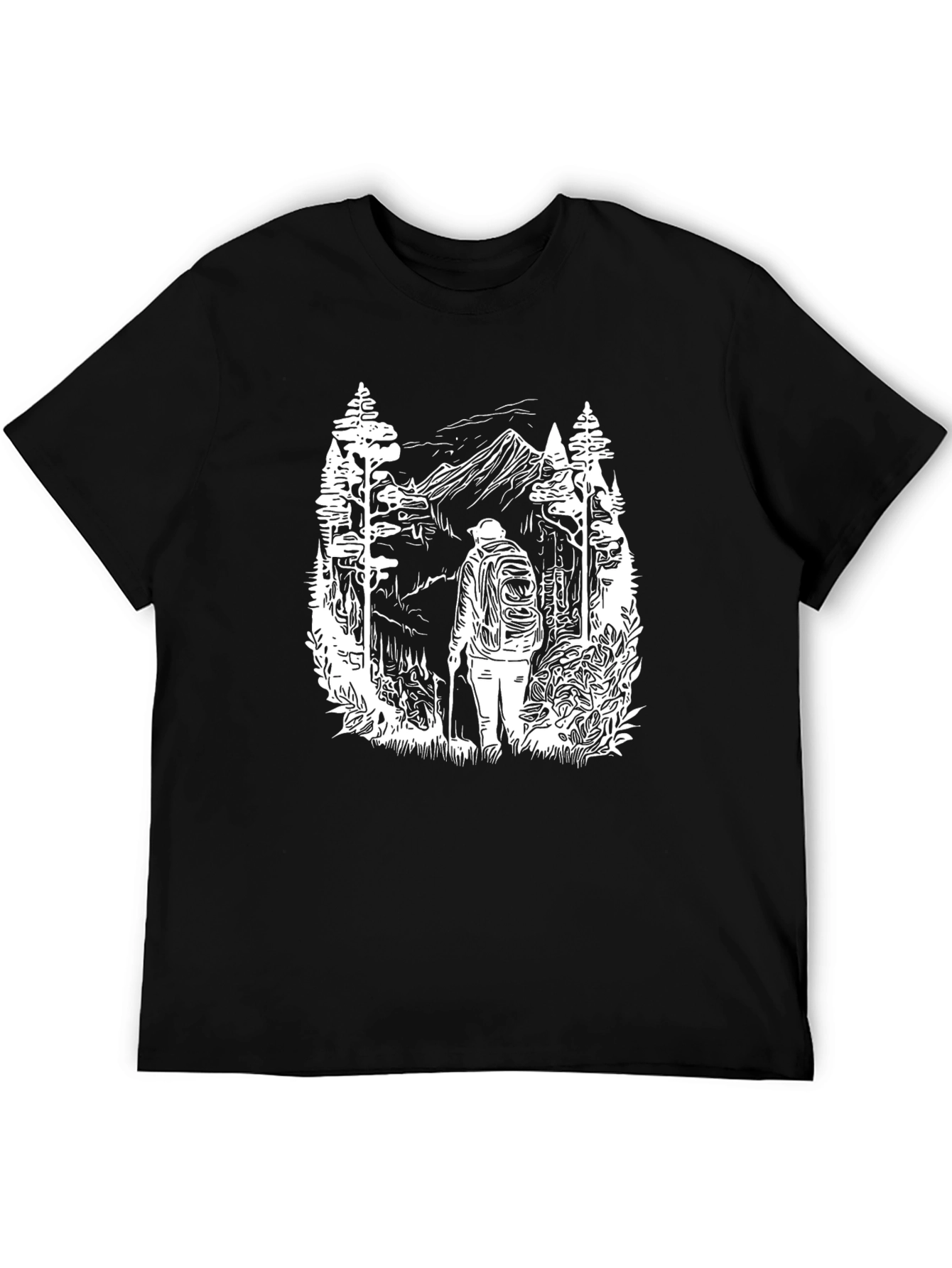 Adventure Awaits T-Shirt - Nature Hiker Design