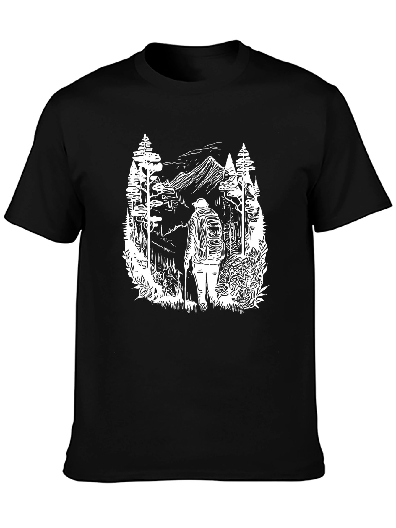 Adventure Awaits T-Shirt - Nature Hiker Design