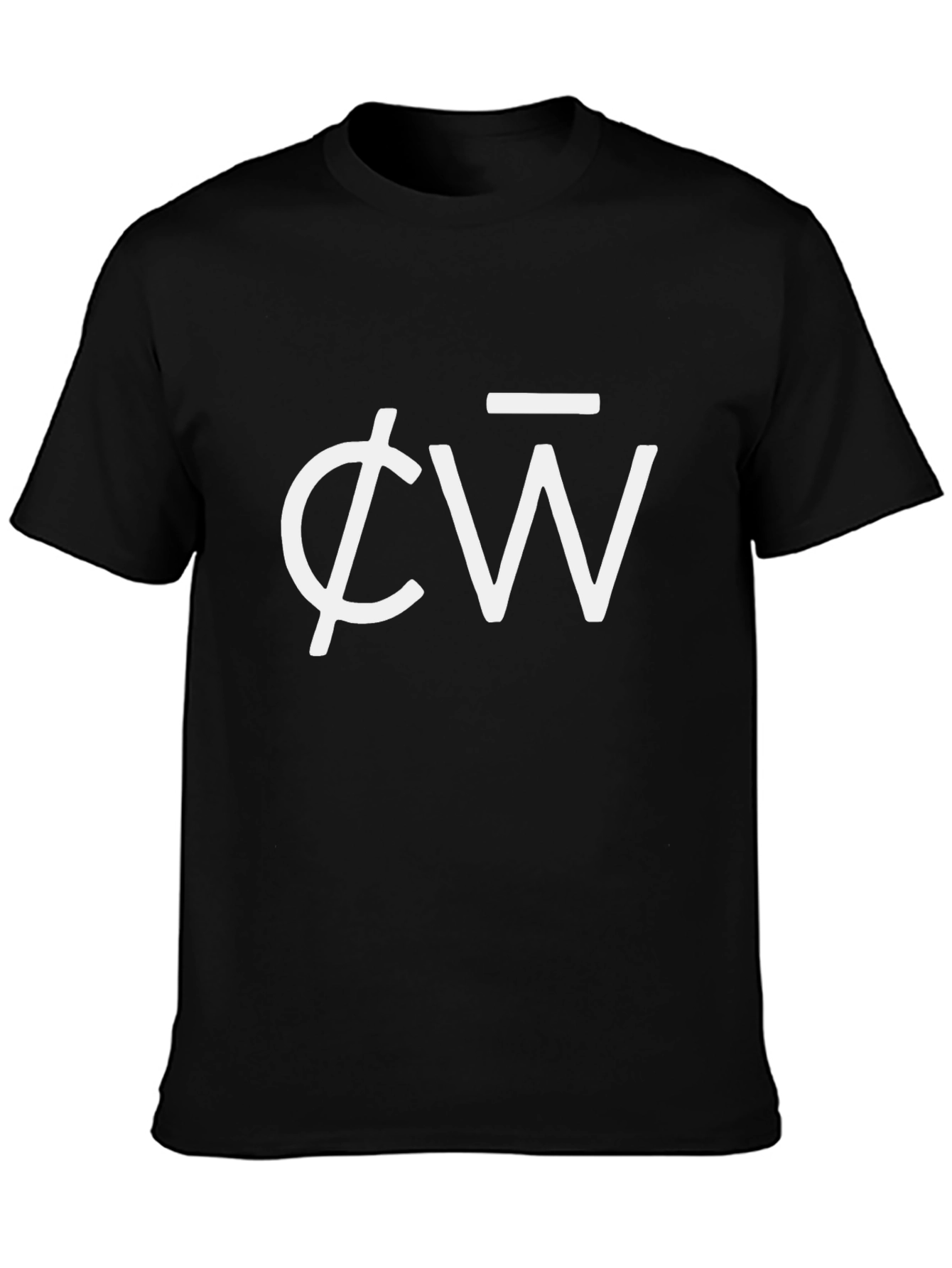 Modern Black T-Shirt with Abstract Logo