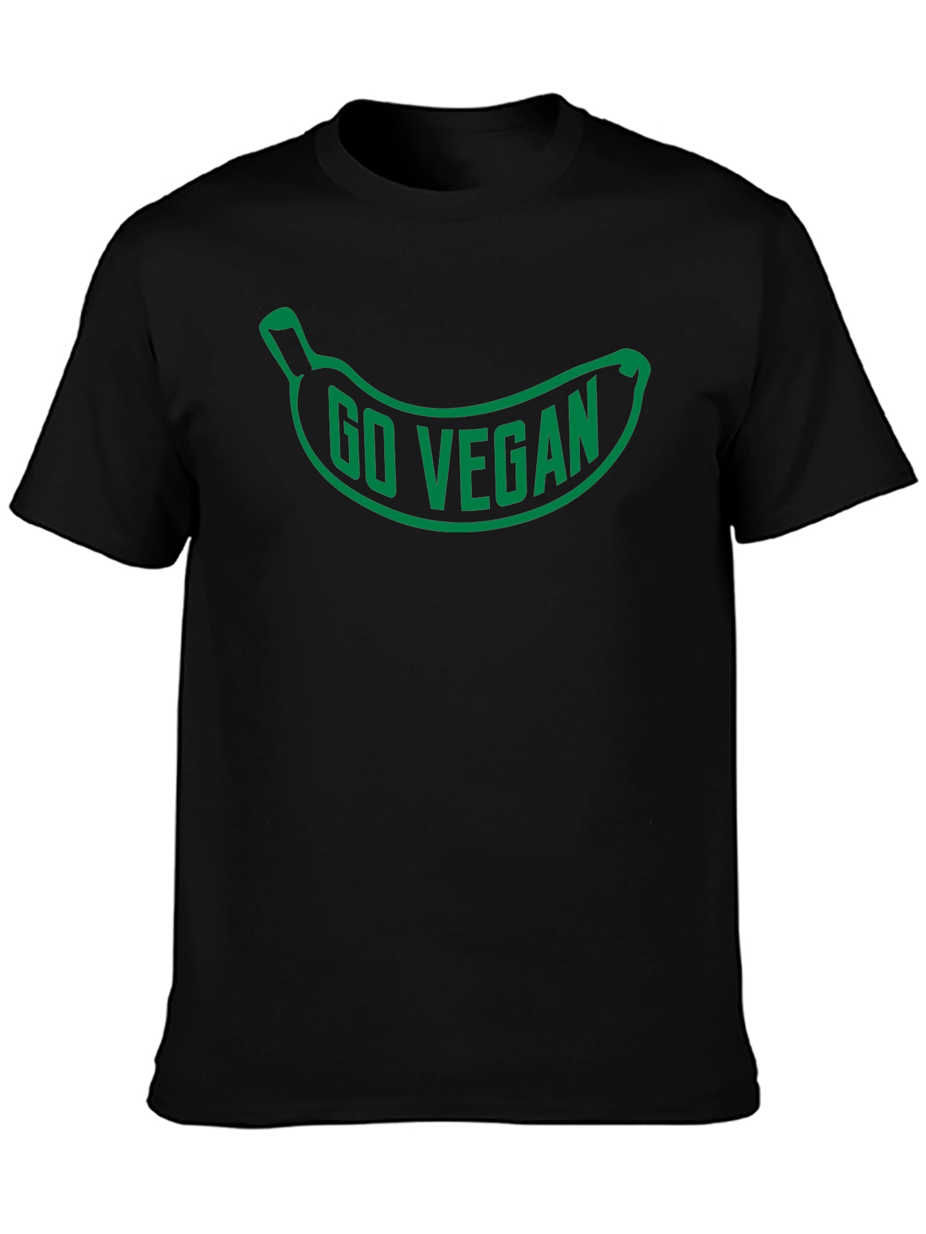 Go Vegan Banana Graphic T-Shirt