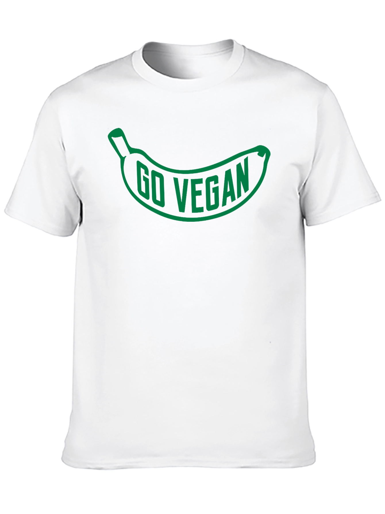 Go Vegan Banana Graphic T-Shirt