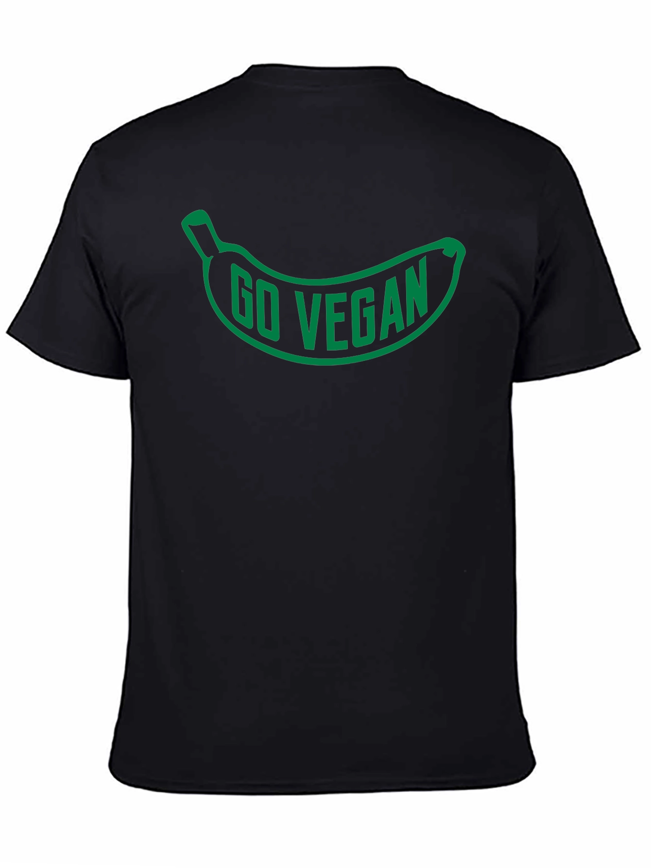 Go Vegan Banana Graphic T-Shirt