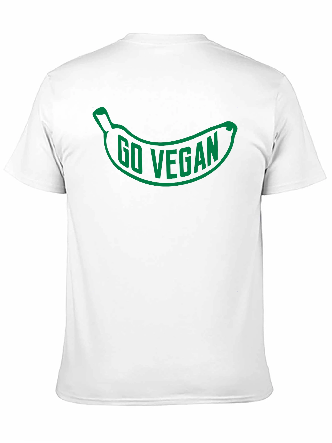 Go Vegan Banana Graphic T-Shirt