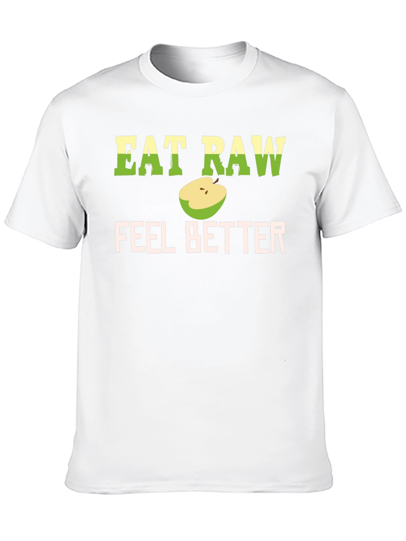 Eat Raw Feel Better T-Shirt - Black