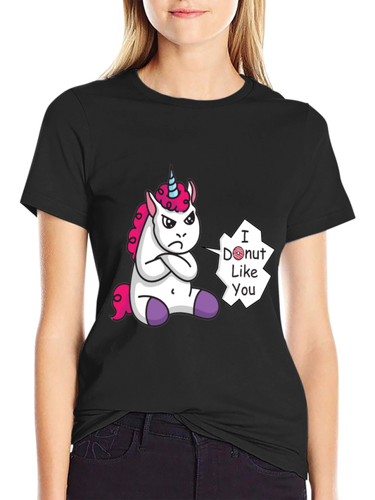 Funny Unicorn I Donut Like You Graphic Tee