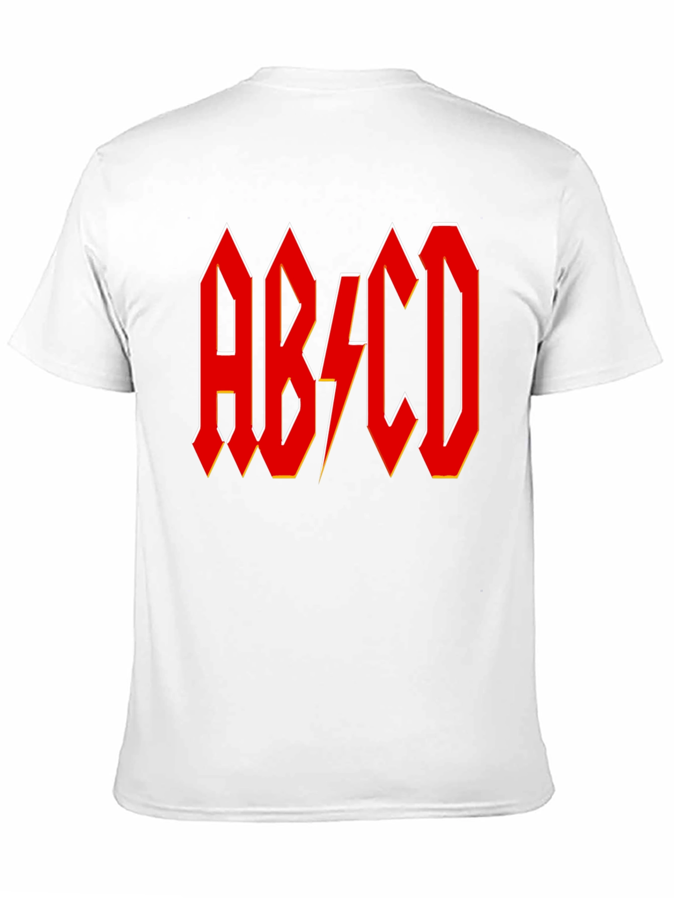 AB/CD Red Lightning Bolt Black T-Shirt