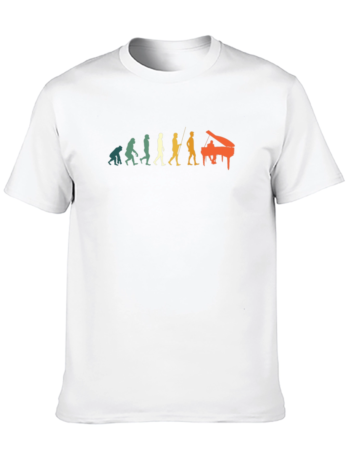 Evolution of Musician T-Shirt - Funny Piano Player Tee