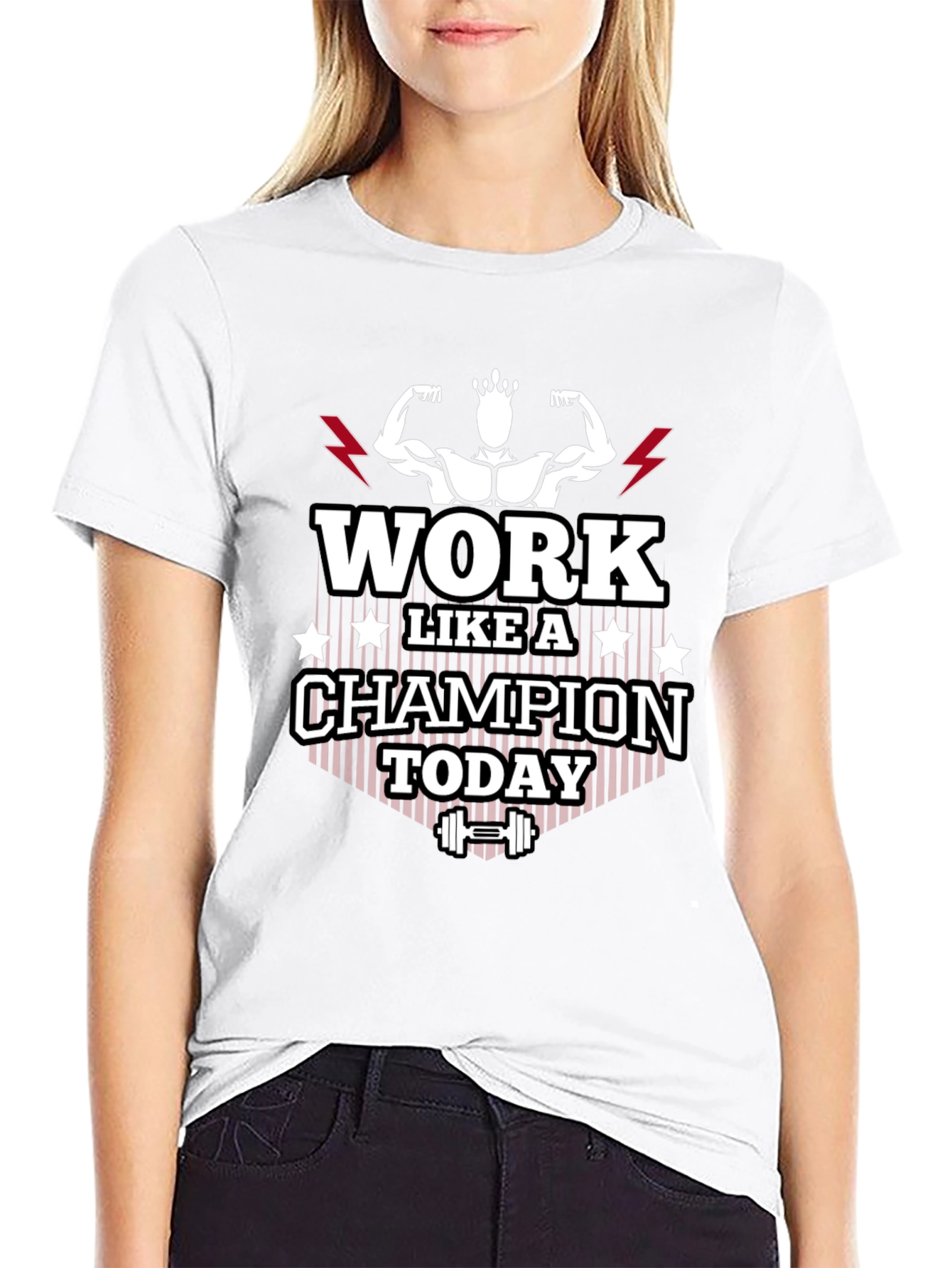 Work Like A Champion Today Graphic Tee