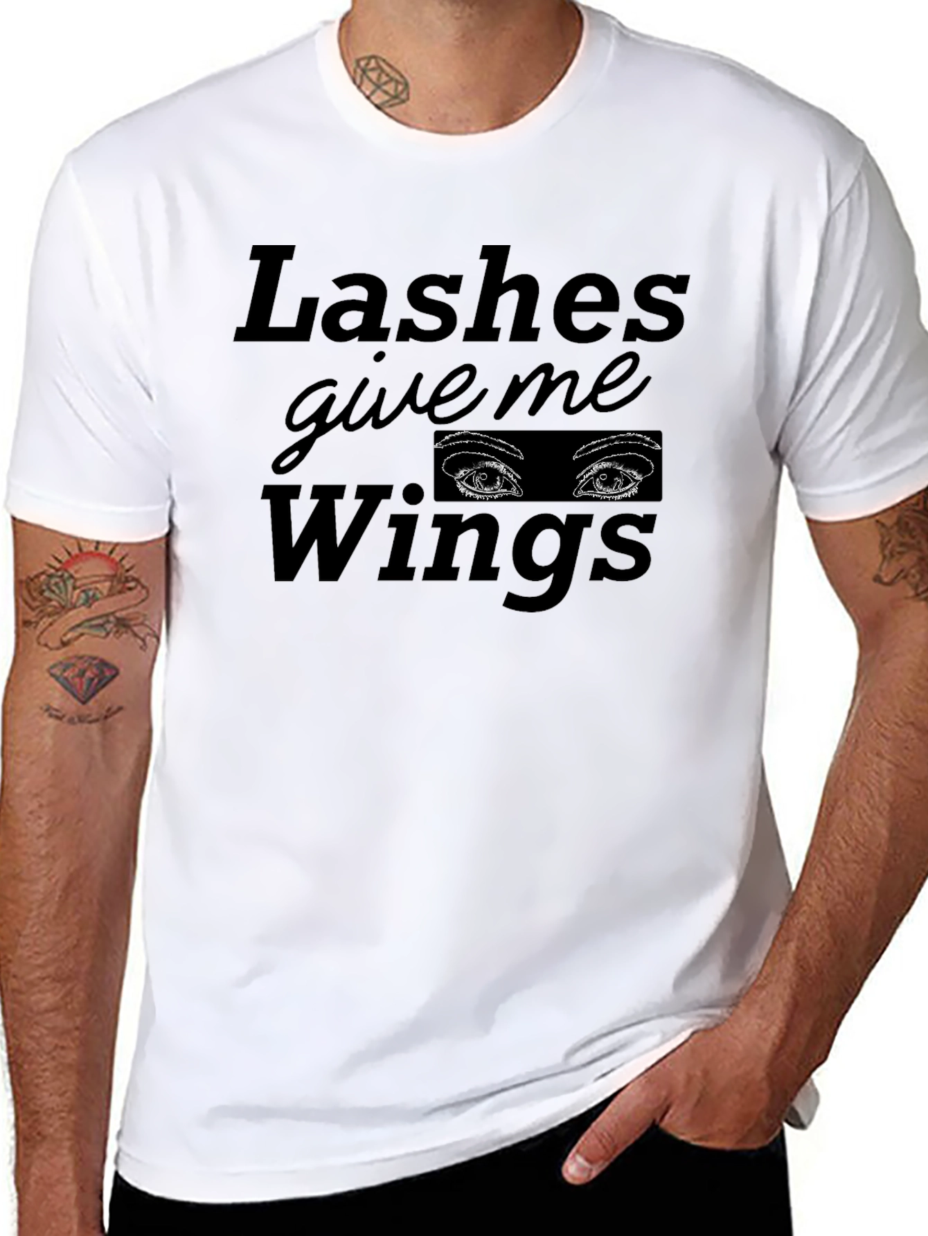 Lashes Give Me Wings Graphic Tee