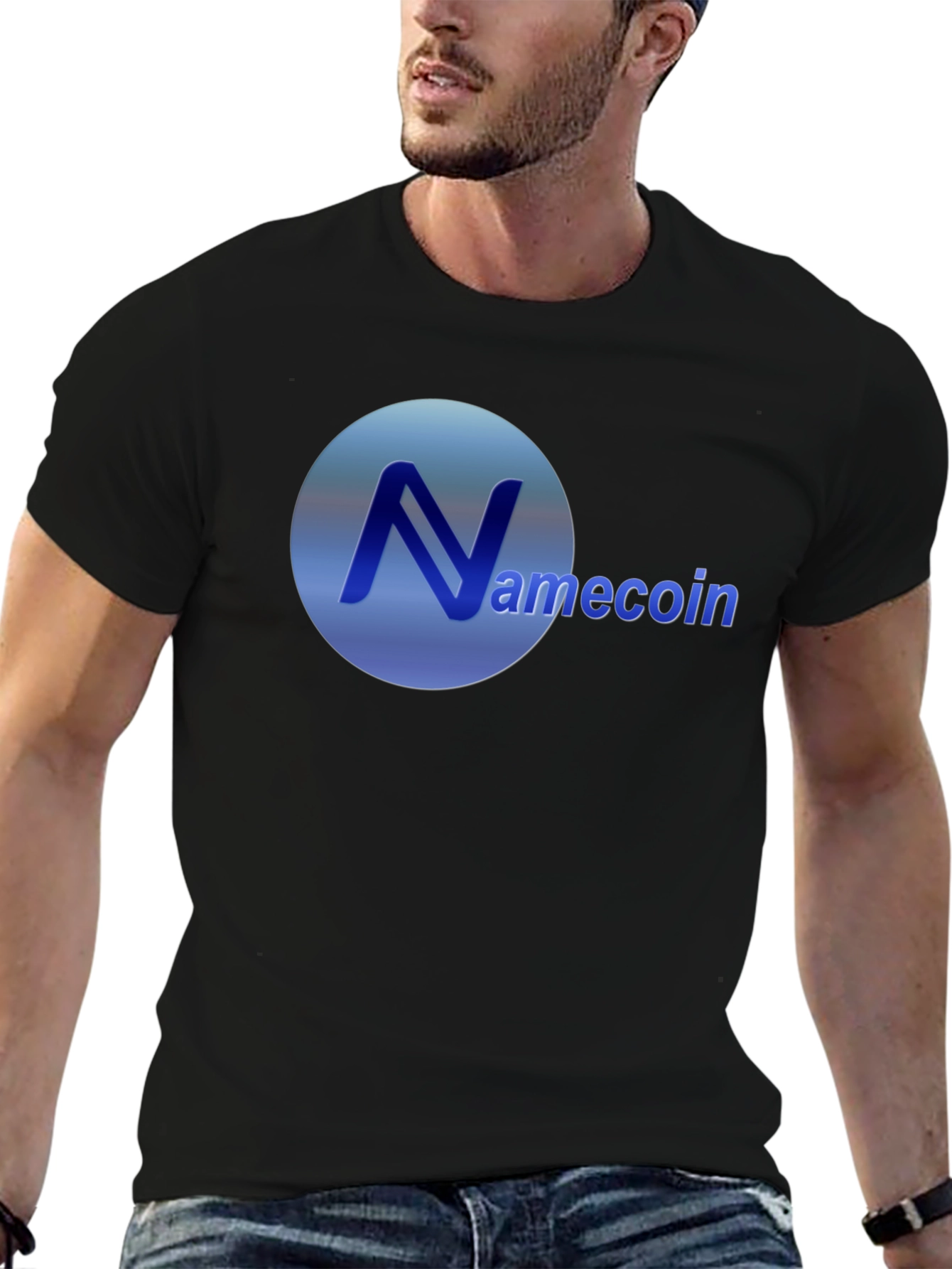 Namecoin Logo Black T-Shirt - Crypto Fashion
