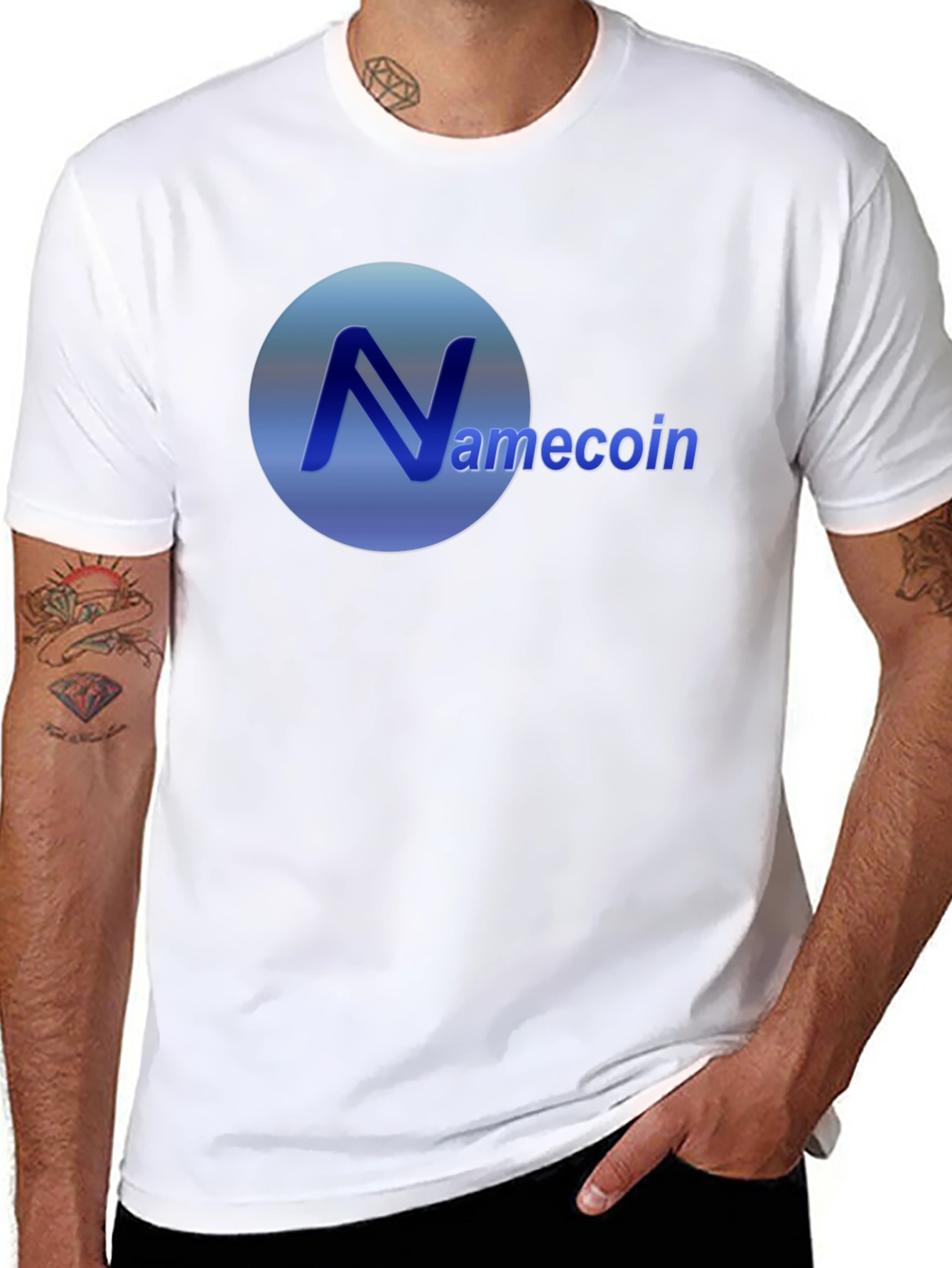 Namecoin Logo Black T-Shirt - Crypto Fashion