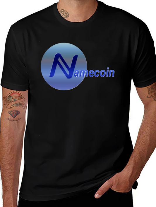 Namecoin Logo Black T-Shirt - Crypto Fashion