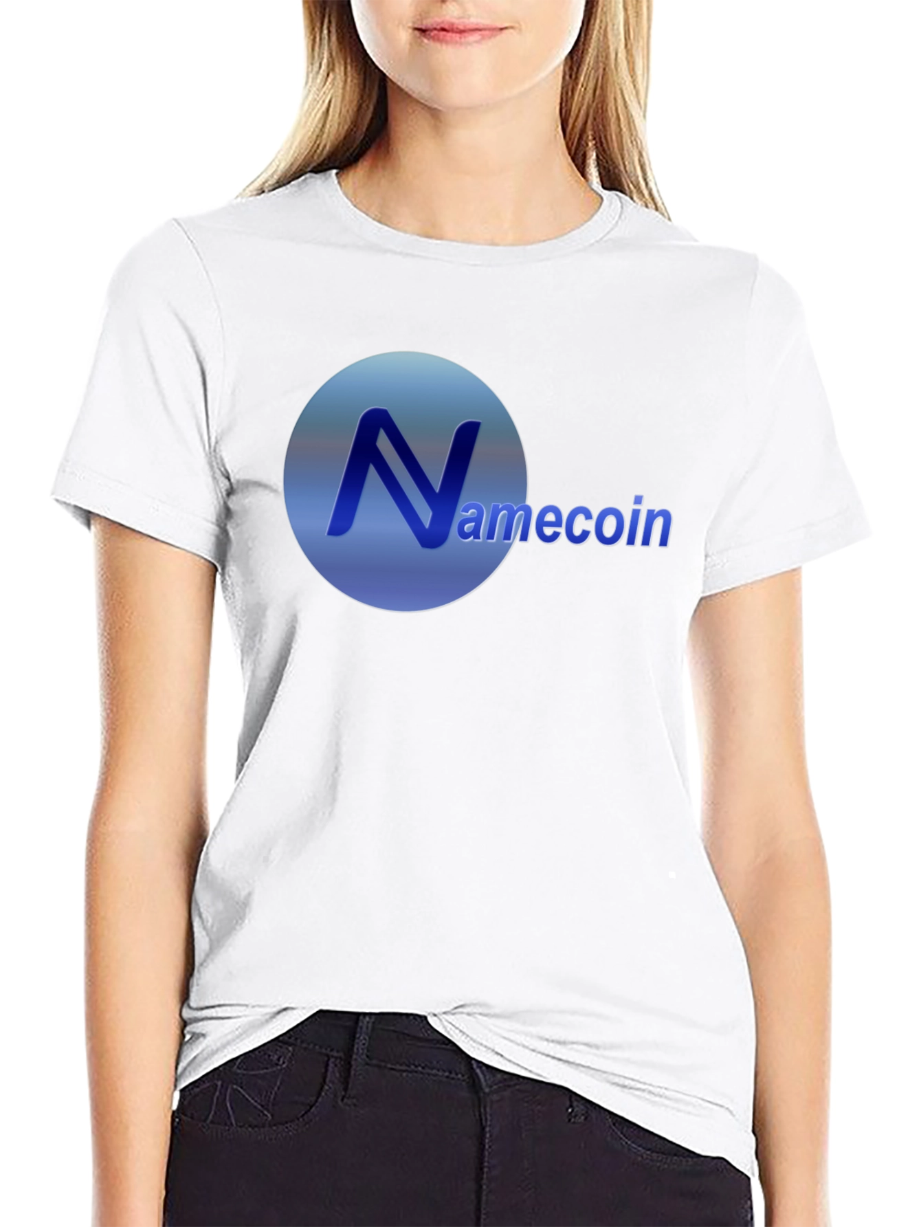 Namecoin Logo Black T-Shirt - Crypto Fashion