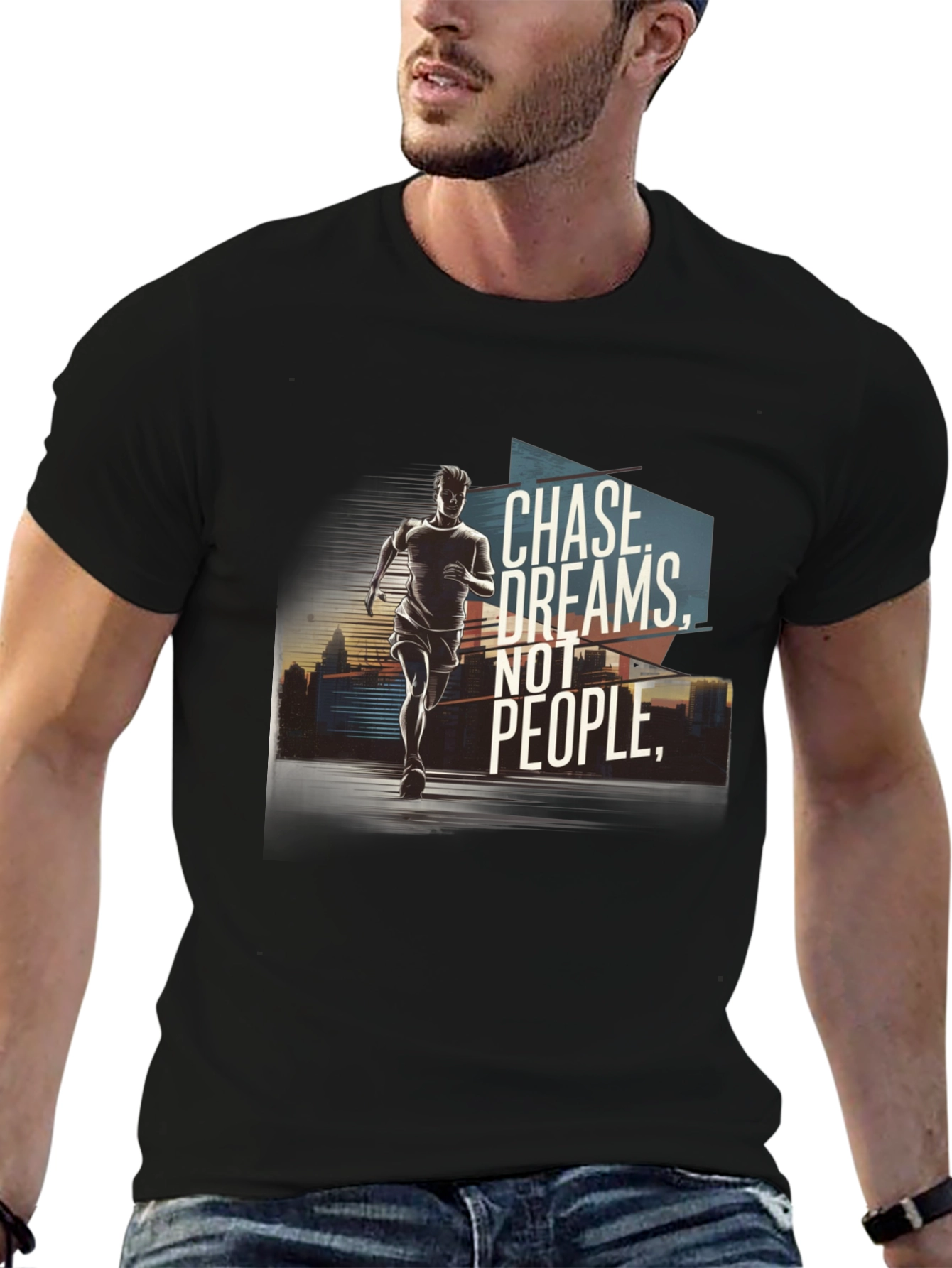Chase Dreams Graphic Tee - Motivational T-Shirt