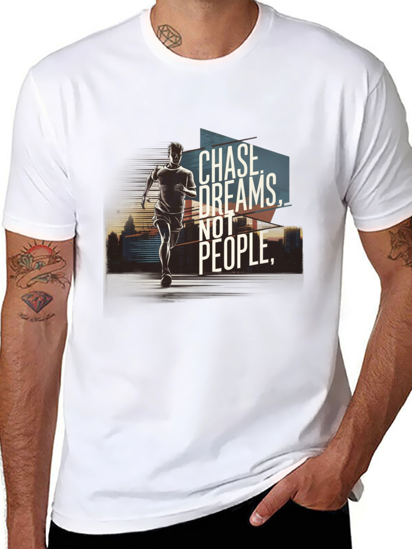 Chase Dreams Graphic Tee - Motivational T-Shirt