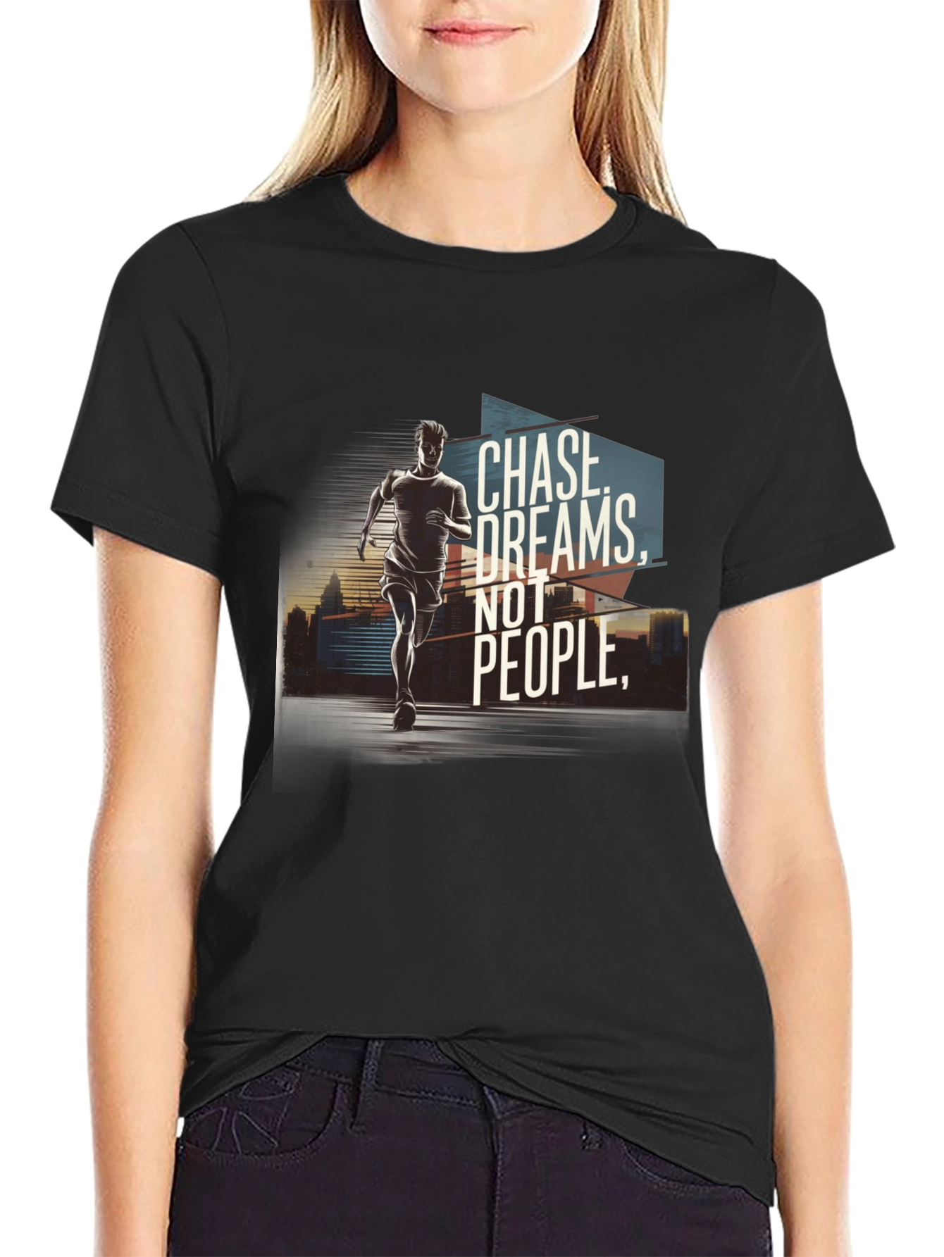 Chase Dreams Graphic Tee - Motivational T-Shirt