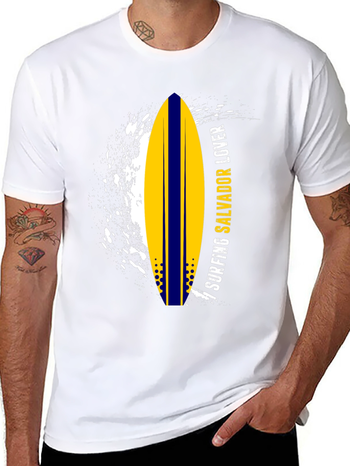 Surfing Salvador Lover Graphic Tee