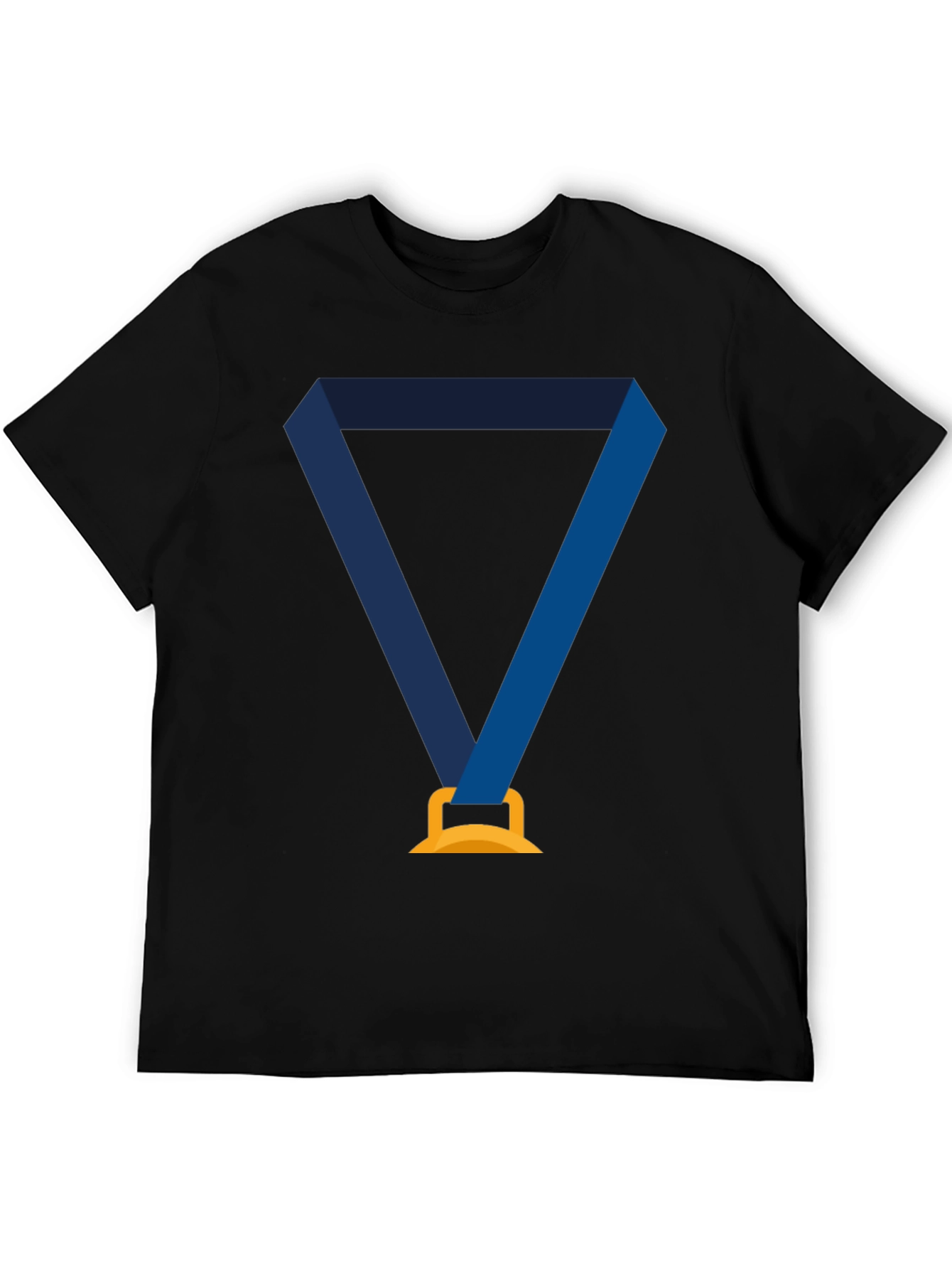 Award Medal Graphic Tee - Unisex Black T-Shirt