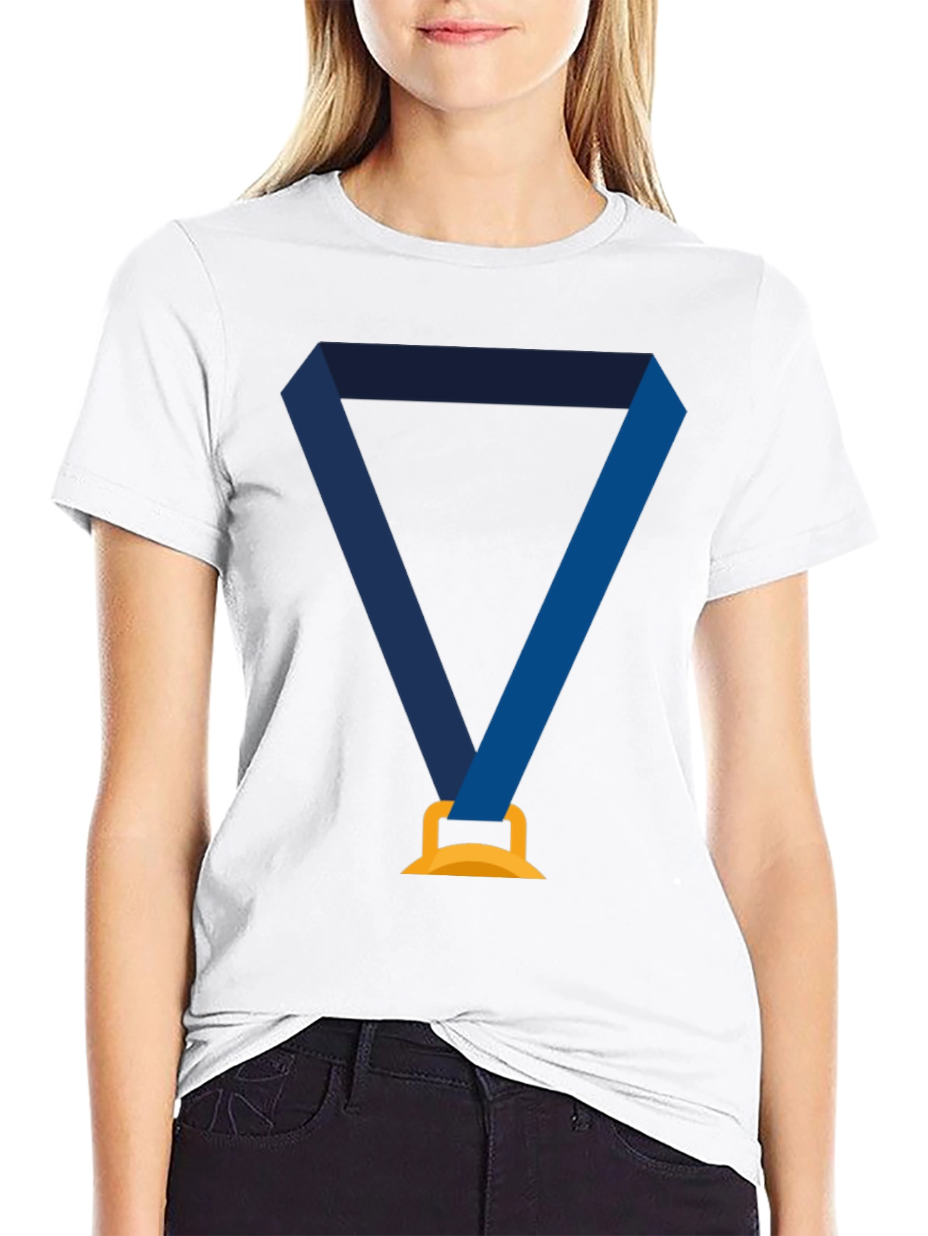 Award Medal Graphic Tee - Unisex Black T-Shirt