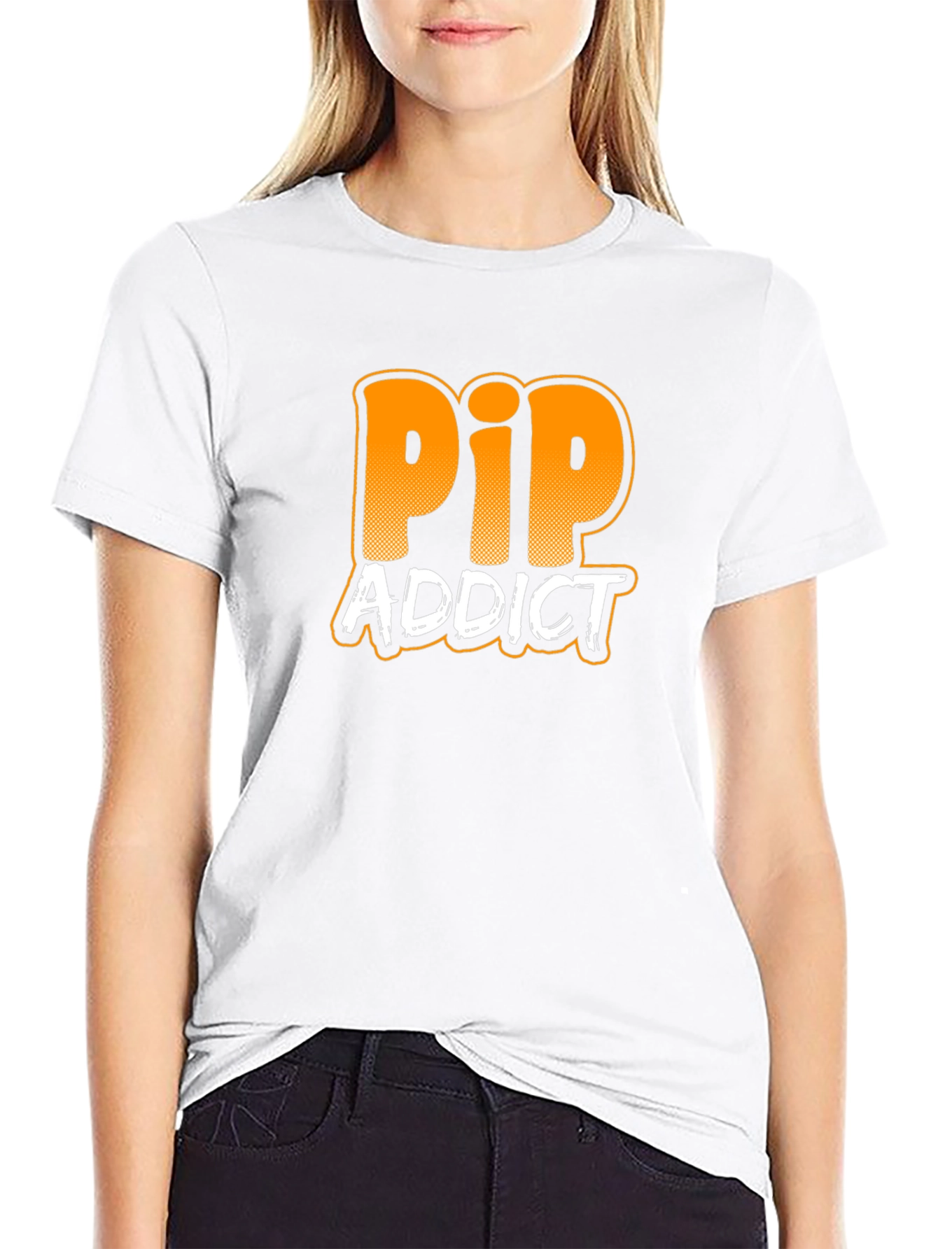 PIP Addict Graphic T-Shirt - Black Cotton Tee