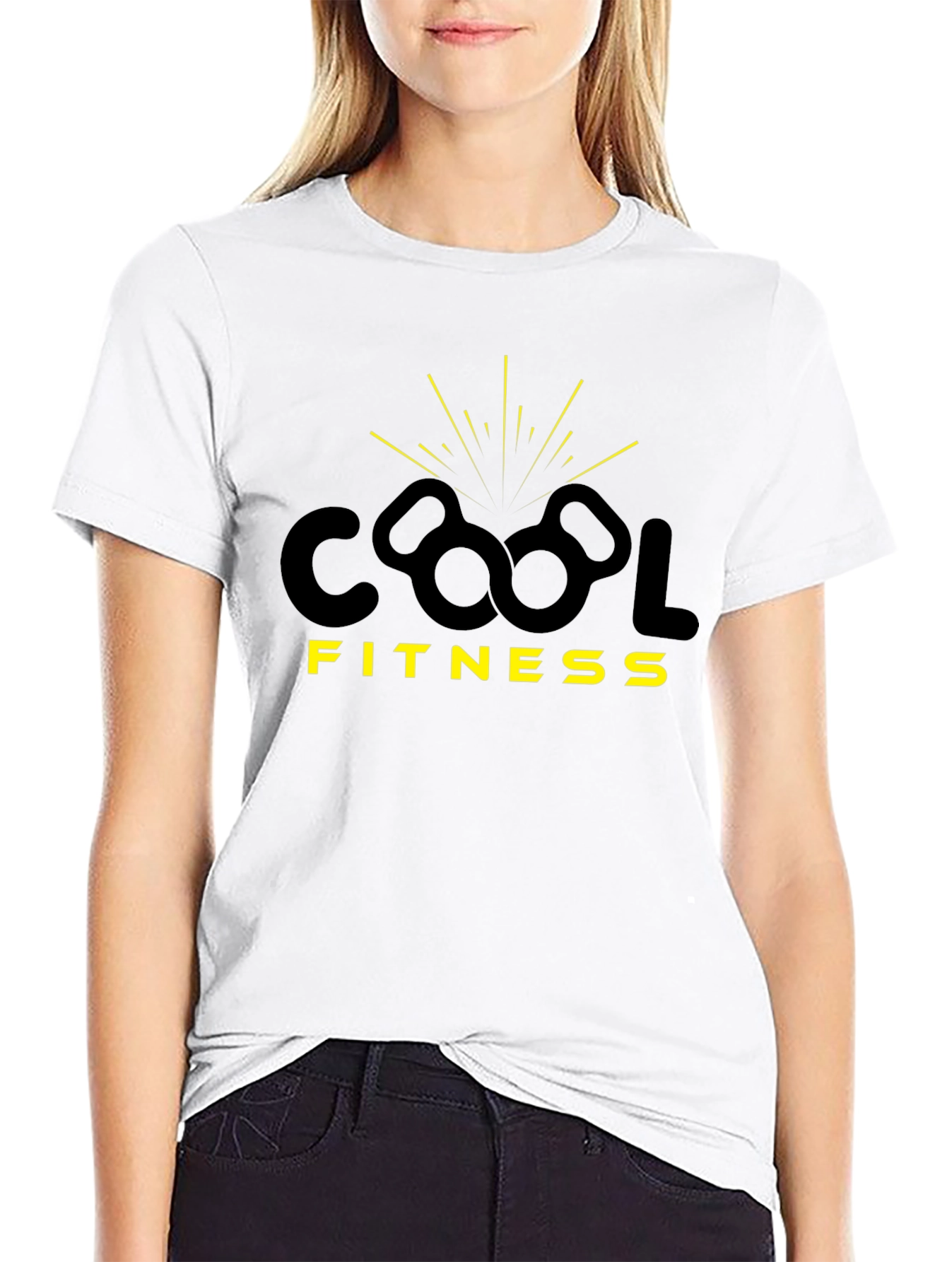 Cool Fitness Graphic Tee - Black
