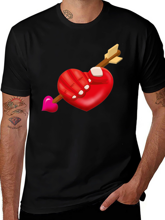 Heart Arrow T-Shirt - Romantic Graphic Tee