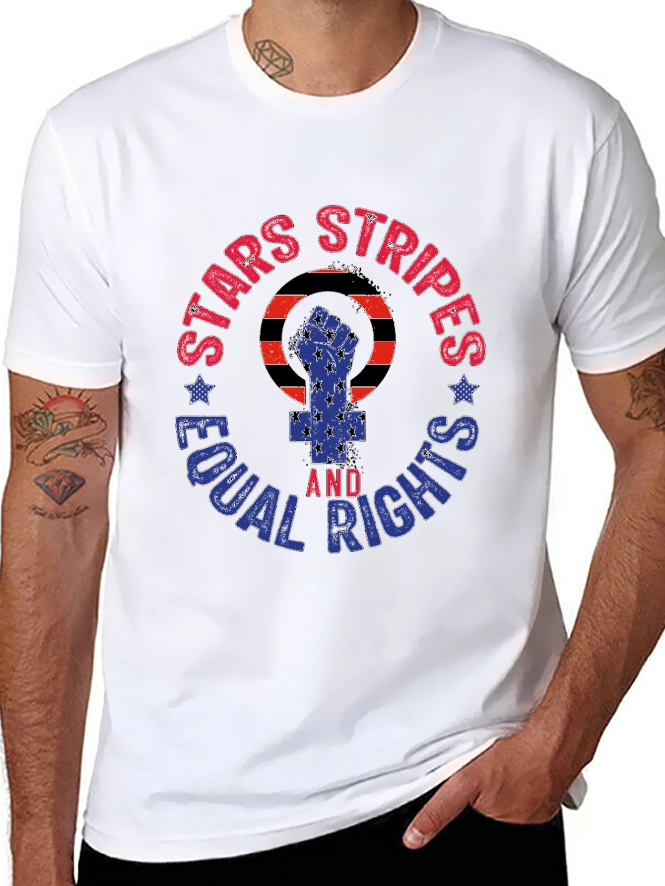 Stars Stripes Equal Rights Tee