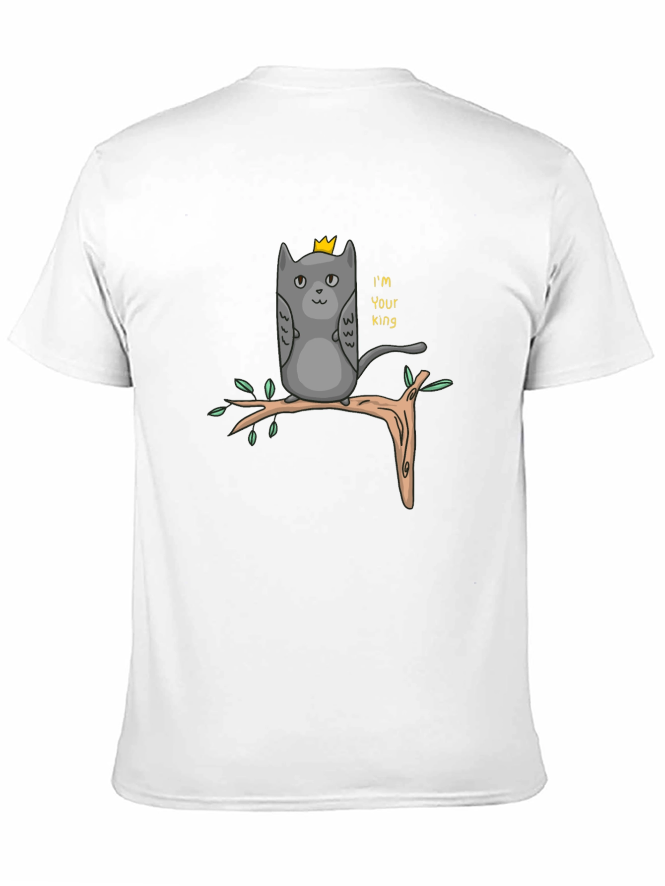 King Cat T-Shirt - Funny Cartoon Tee