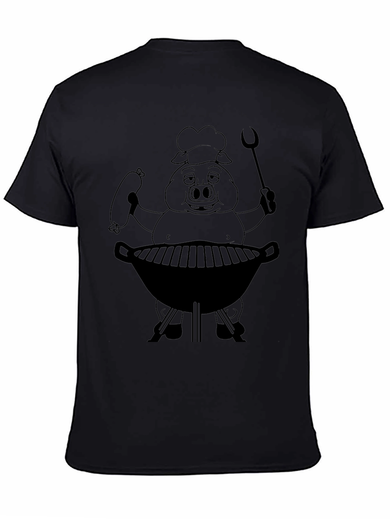BBQ Pig Chef T-Shirt - Funny Grilling Tee