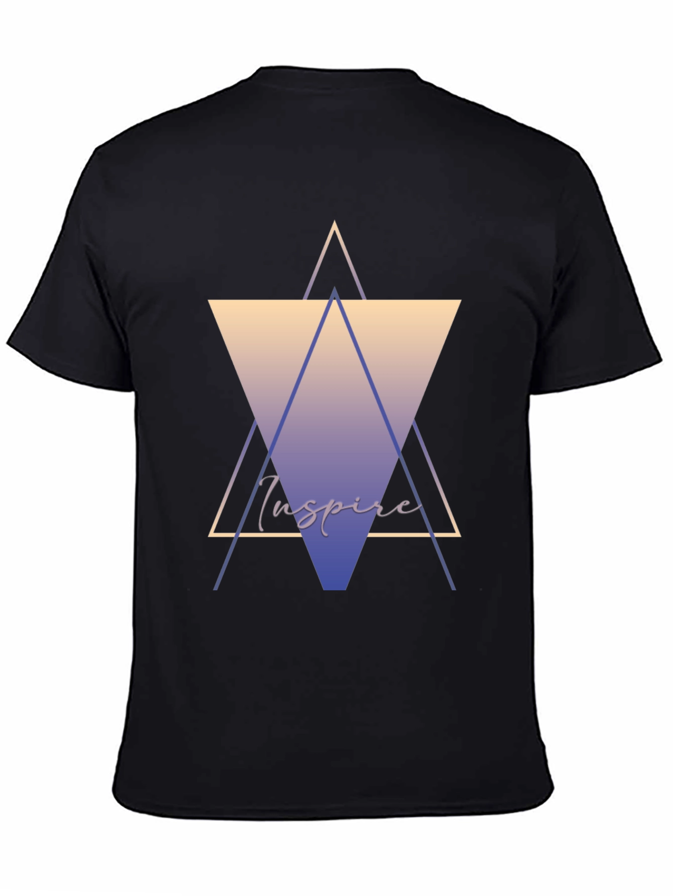 Inspire Graphic Tee - Stylish Geometric Design