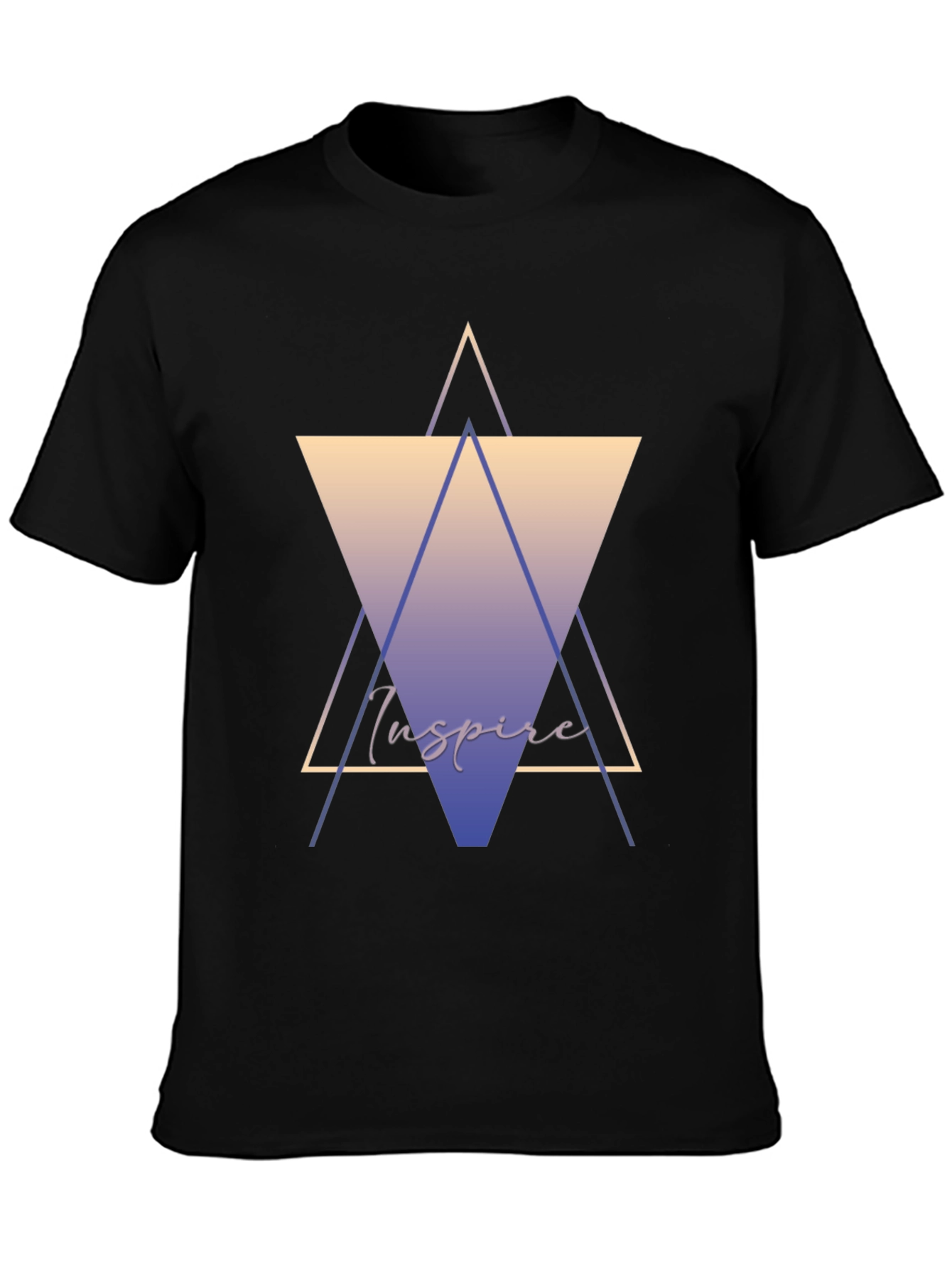 Inspire Graphic Tee - Stylish Geometric Design