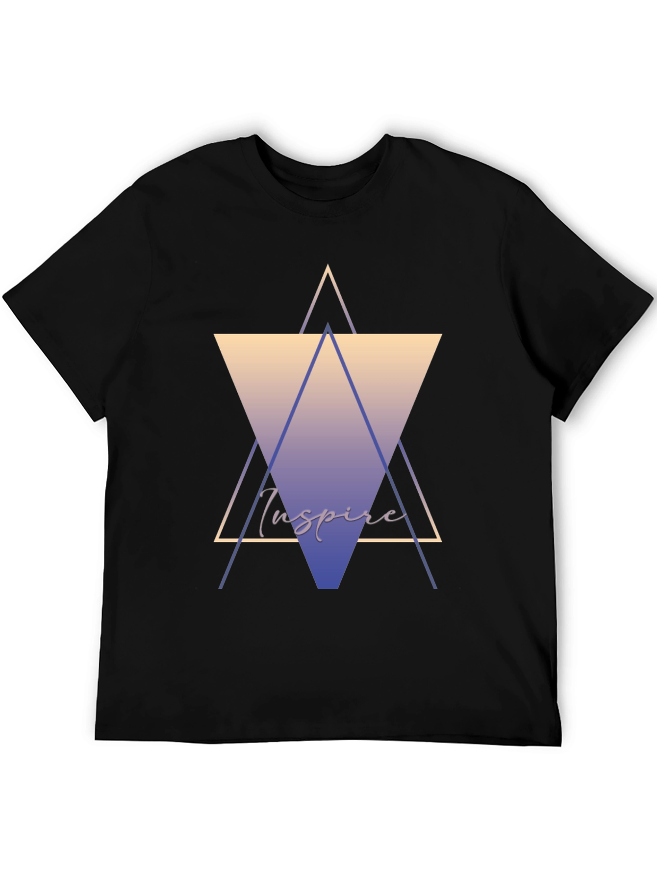 Inspire Graphic Tee - Stylish Geometric Design