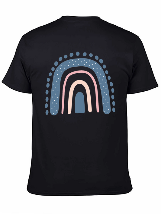 Cute Rainbow Graphic Tee - Casual Comfort