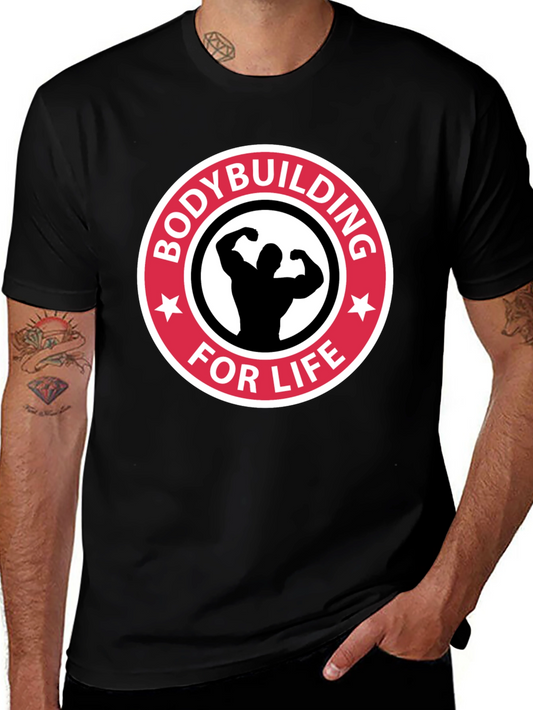 Bodybuilding for Life Black T-Shirt