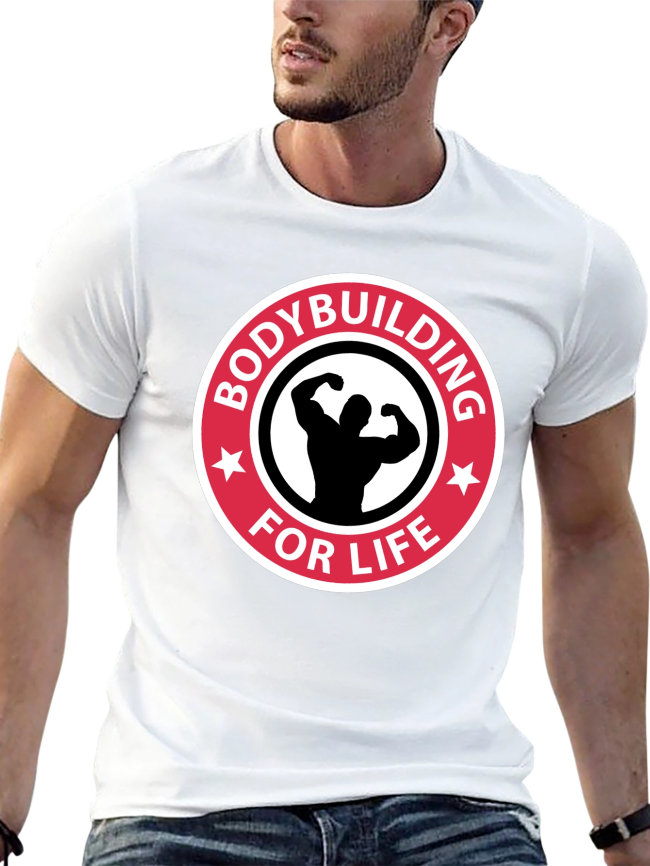 Bodybuilding for Life Black T-Shirt