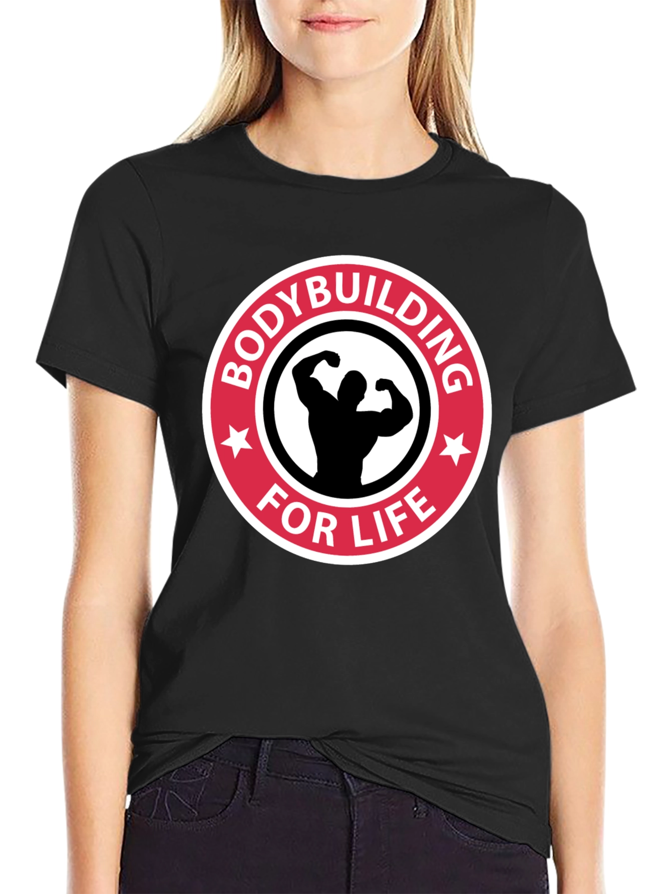 Bodybuilding for Life Black T-Shirt