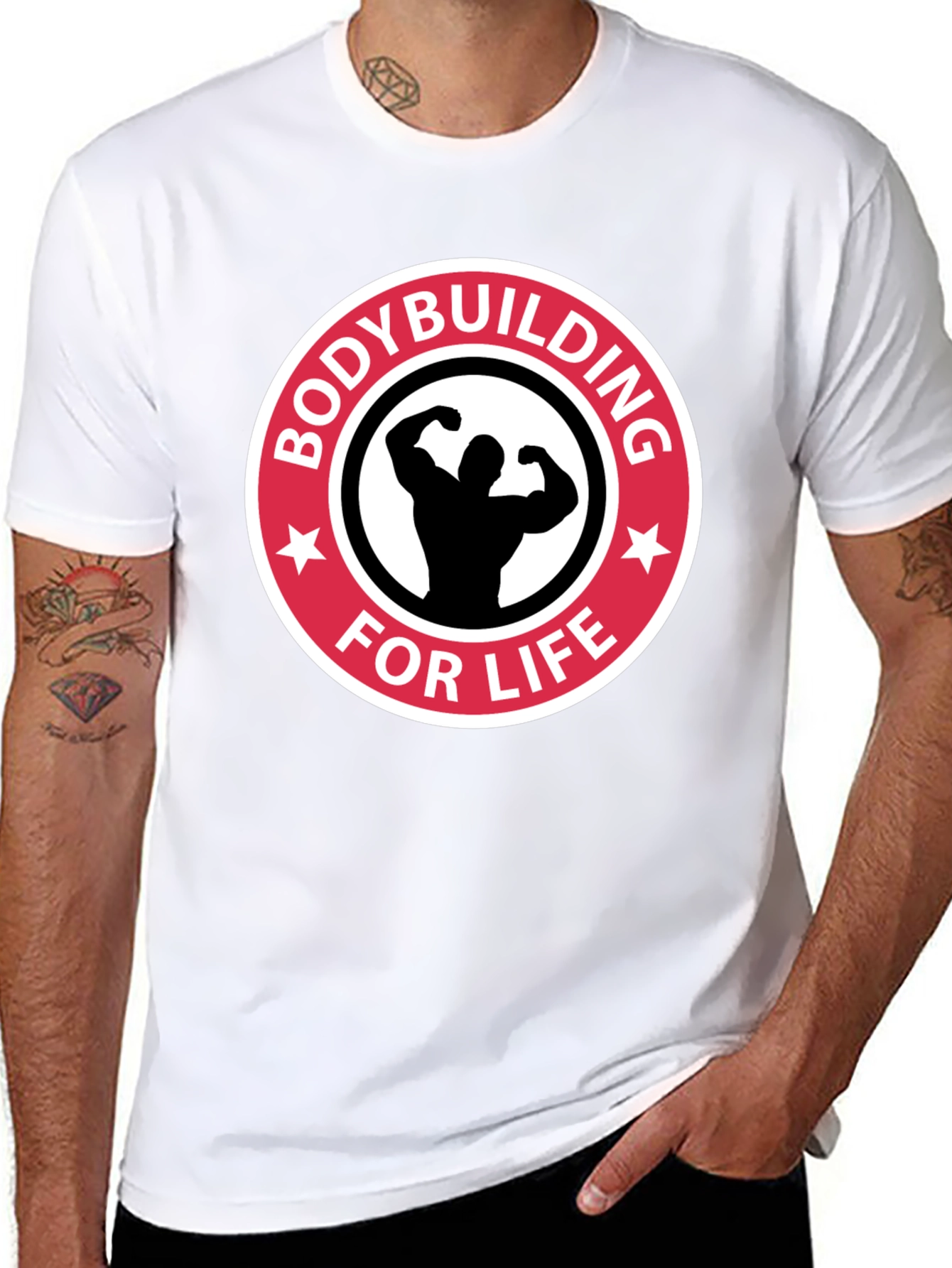 Bodybuilding for Life Black T-Shirt